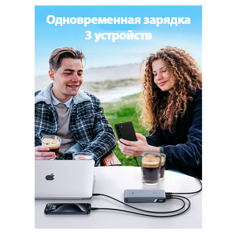 Внешний аккумулятор UGREEN 20000mAh PD 100W Power Bank (25188) 6