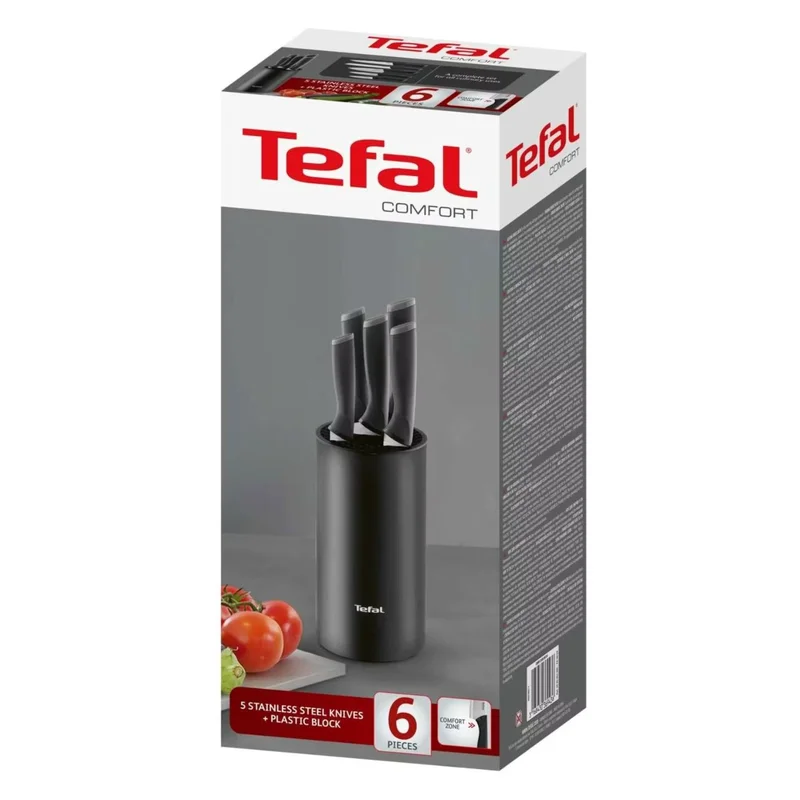 Набор ножей в блоке 5пр Comfort Tefal K2216S74 4