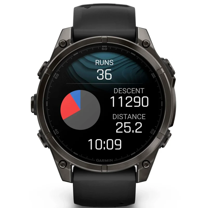 Смарт-часы Garmin Fenix 8 47mm сапфир темный силикон 010-02904-21 2