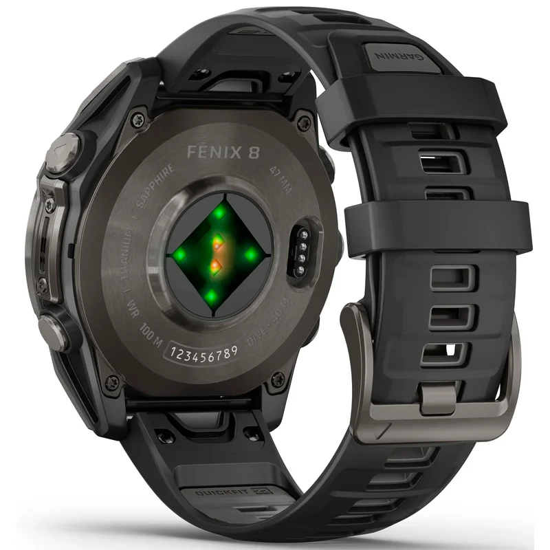 Смарт-часы Garmin Fenix 8 47mm сапфир темный силикон 010-02904-21 4