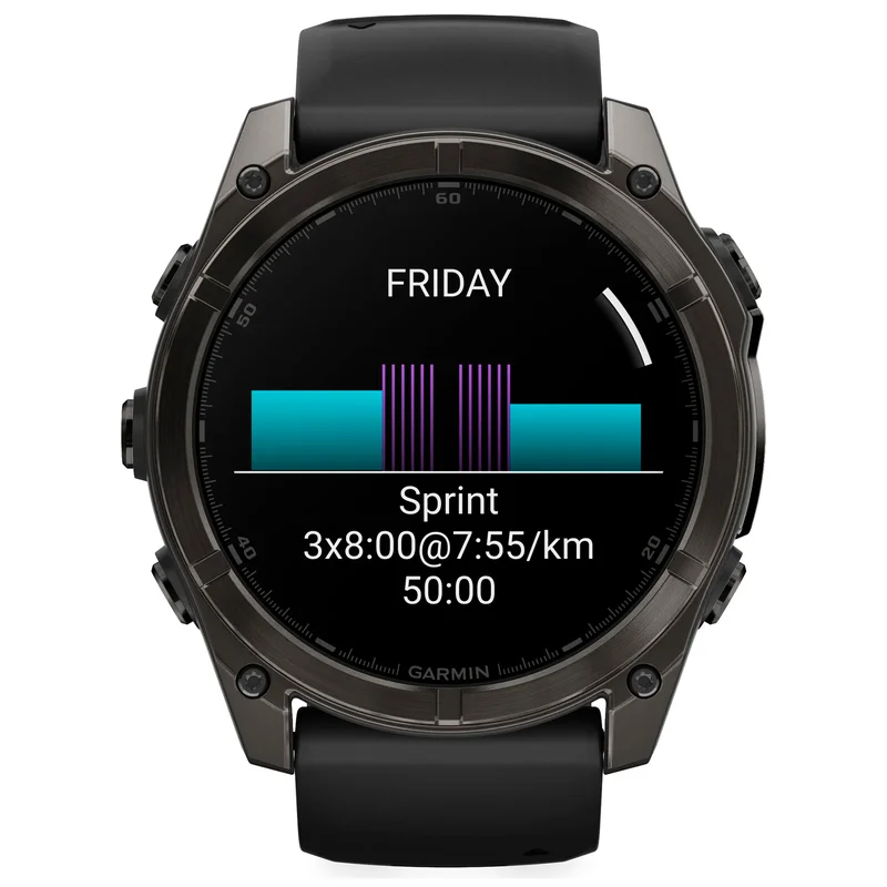 Смарт-часы Garmin Fenix 8 51mm сапфир темный силикон 010-02905-21 2