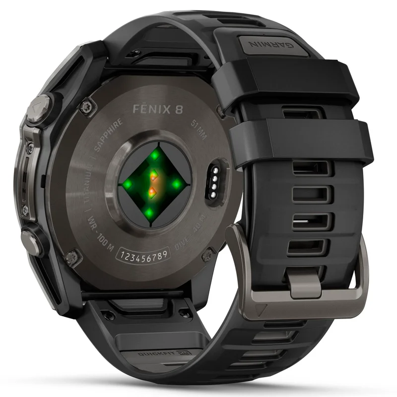 Смарт-часы Garmin Fenix 8 51mm сапфир темный силикон 010-02905-21 4