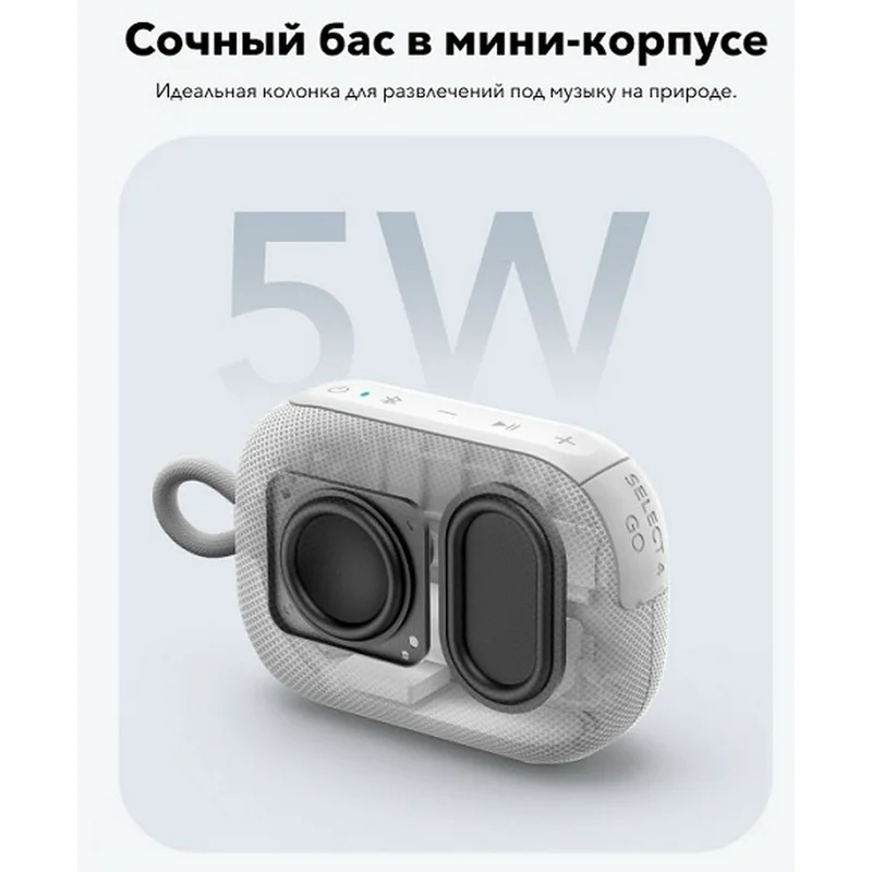 Портативная колонка Soundcore Select 4 Go, белая 3