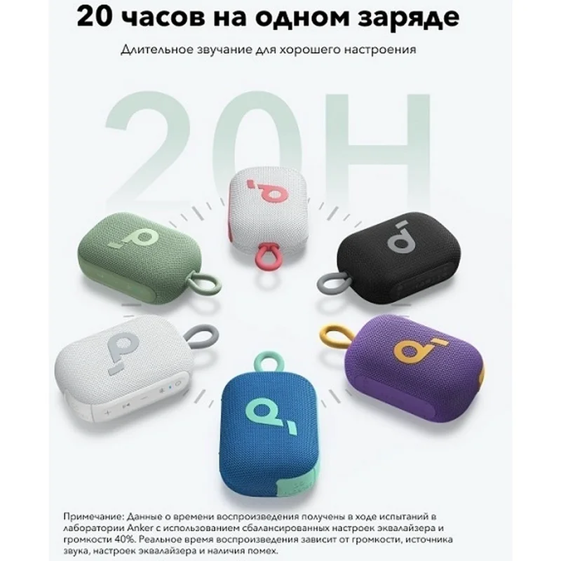Портативная колонка Soundcore Select 4 Go, белая 5