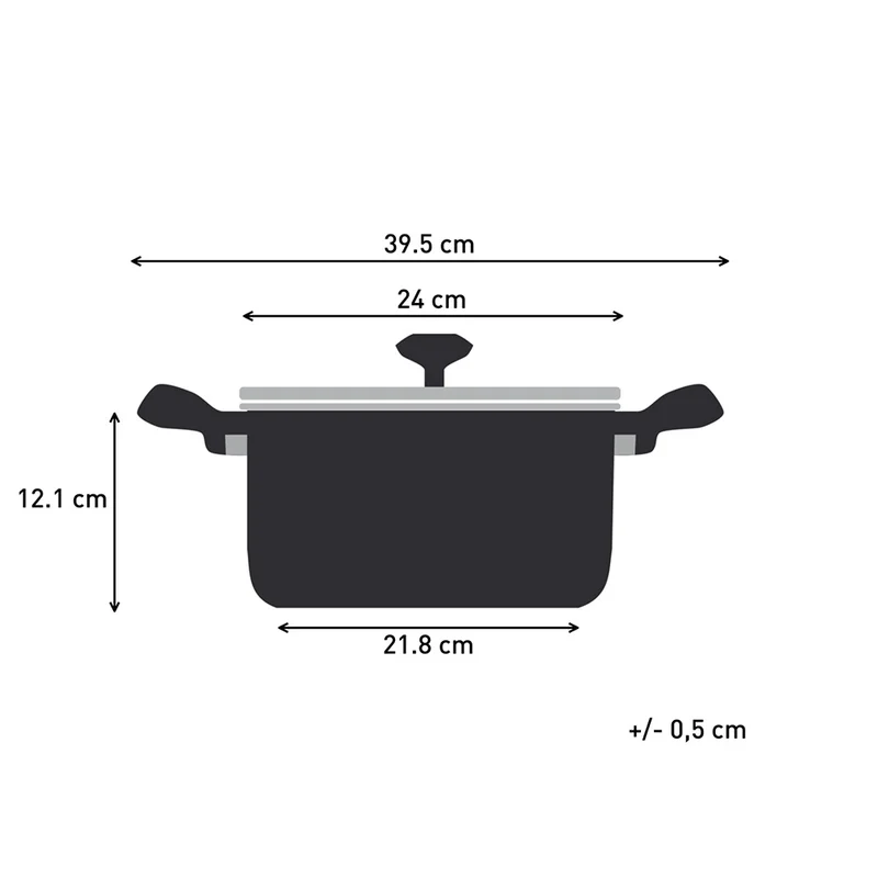 Кастрюля 24см 5л Flavor Force Tefal E2774674 8