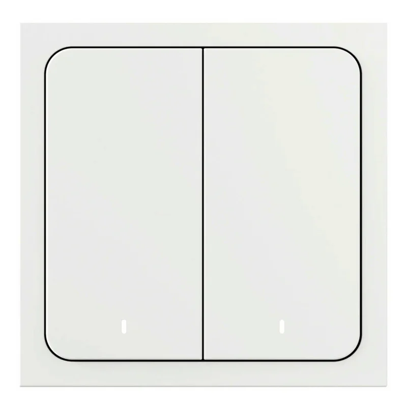 Беспроводной умный выключатель Яндекс. 2 клавиши, с Zigbee (YNDX-00535)