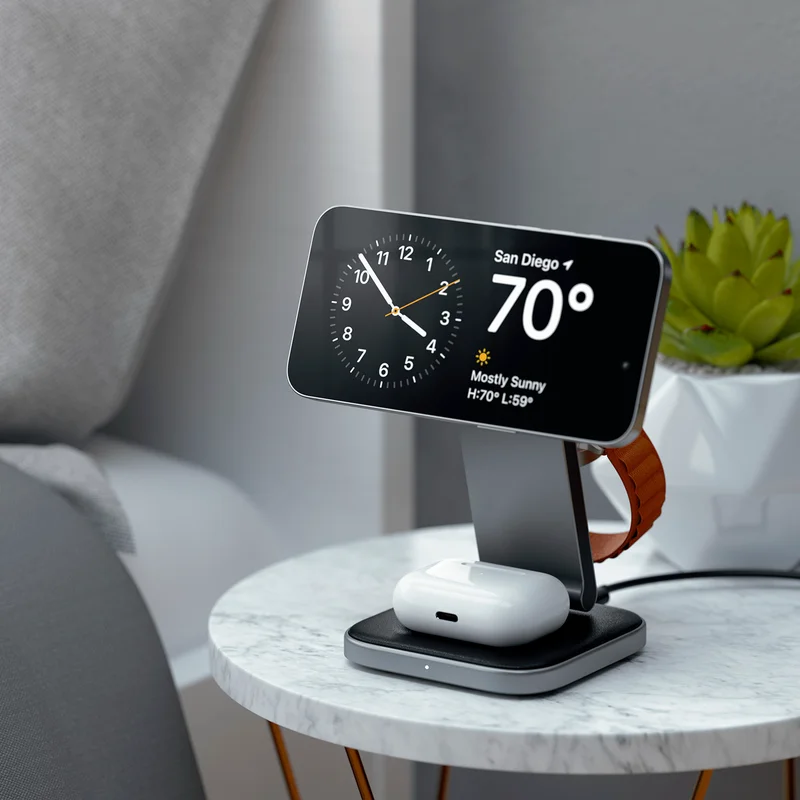 Беспроводнаое зарядное устройство Satechi 3-in-1 FoldableStand - EA (ST-Q31FM-EA) 6
