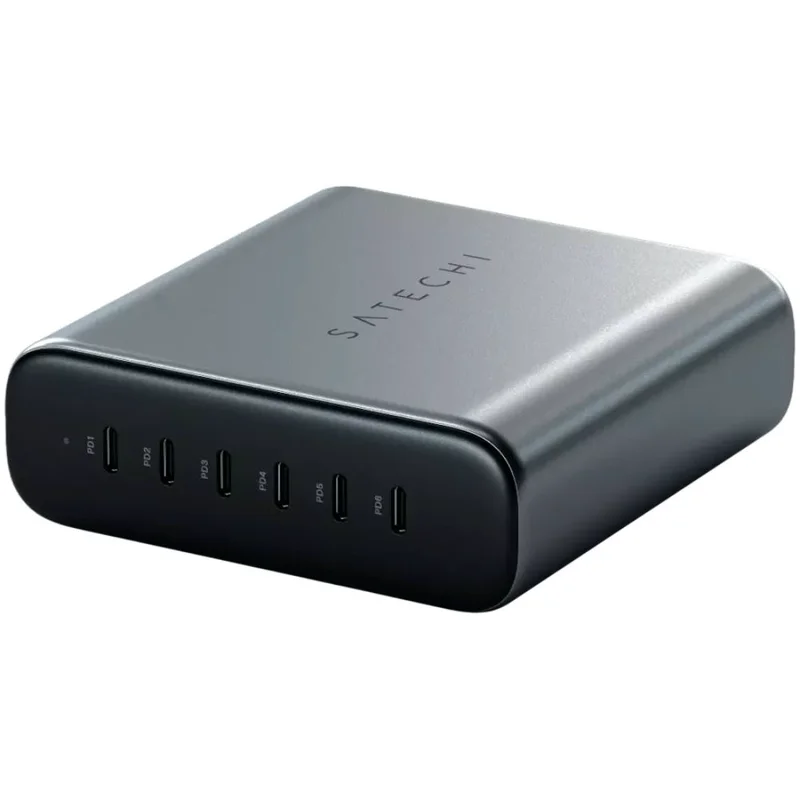 Адаптер питания Satechi 200W USB-C 6-Port PD GaN Charger - EU (ST-C200GM-EU) 2