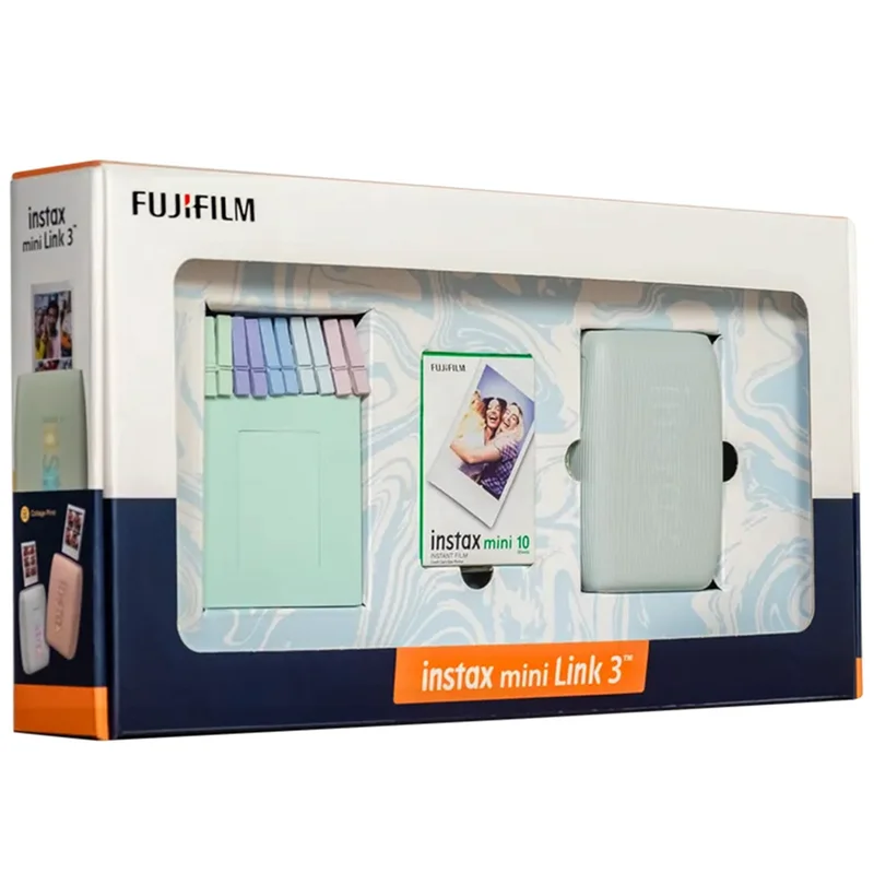 Принтер Моментальной Печати для смартфонов FUJIFILM Instax Mini Link 3S Green в подарочной упаковке 2