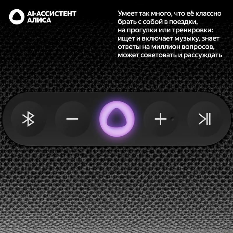 Умная колонка Яндекс Станция Стрит, с Алисой, Черный (YNDX-00030BLK) 3