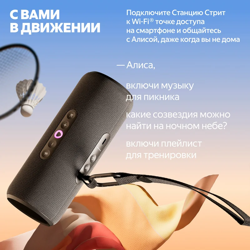 Умная колонка Яндекс Станция Стрит, с Алисой, Черный (YNDX-00030BLK) 4