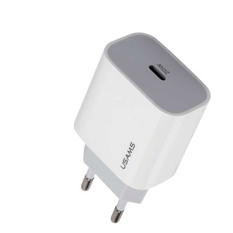 Адаптер питания USAMS USB-C 20W, White (CC118TC01) 2