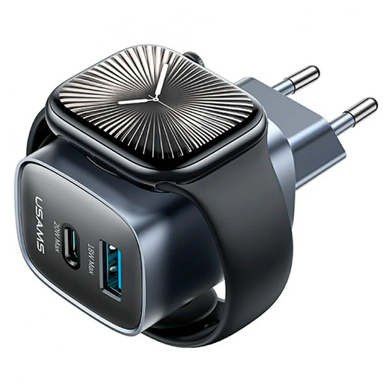 Адаптер питания USAMS USB-C 20W+USB-A with Wireless Charger (CC293TC01) 2