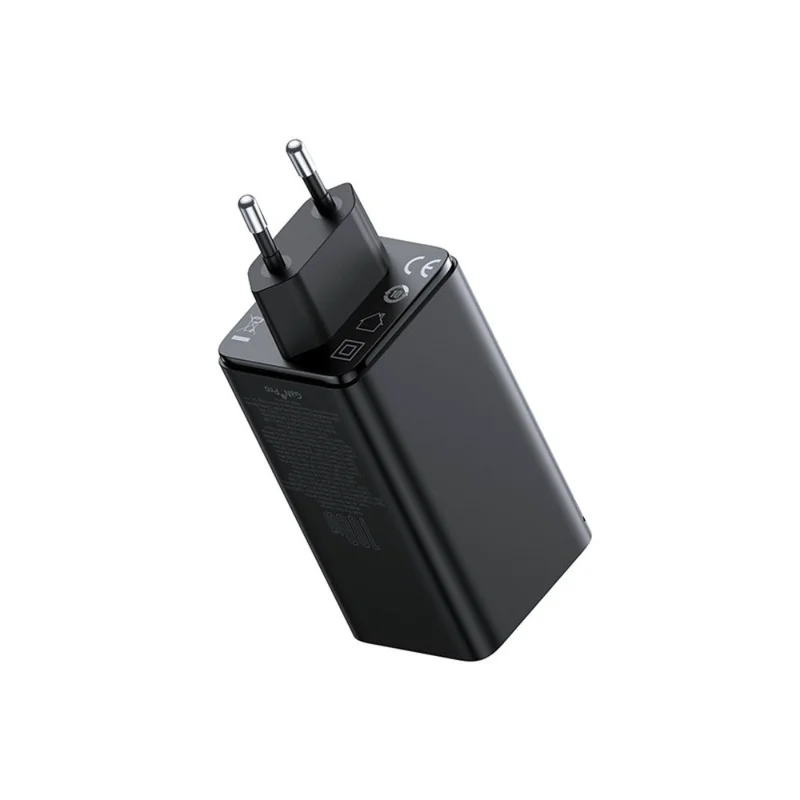 Адаптер питания Baseus, GaN6 USB-C*2+A*2 100W с каб, Black (BAS-P1016270511200) 6