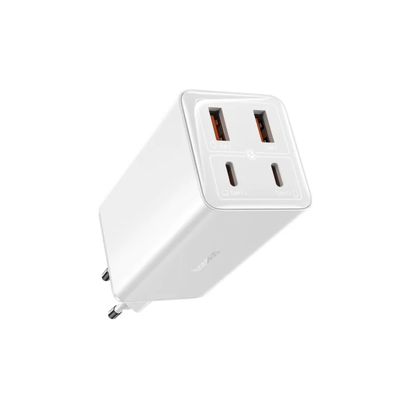 Адаптер питания Baseus, GaN6 USB-C*2+A*2 100W с каб, White (BAS-P1016270521200) 11