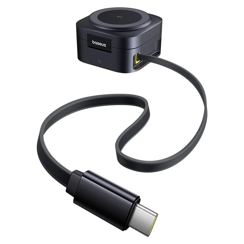 Адаптер питания Baseus, PicoGo 2в1 Qi2 б/п 67W+каб, Black (BAS-P1027680012300) 5