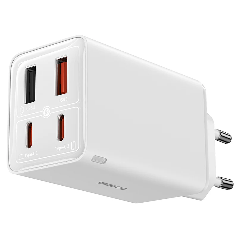 Адаптер питания Baseus, GaN6 Pro USB-2C+2A 65W с каб, White (BAS-P1016270121300) 3