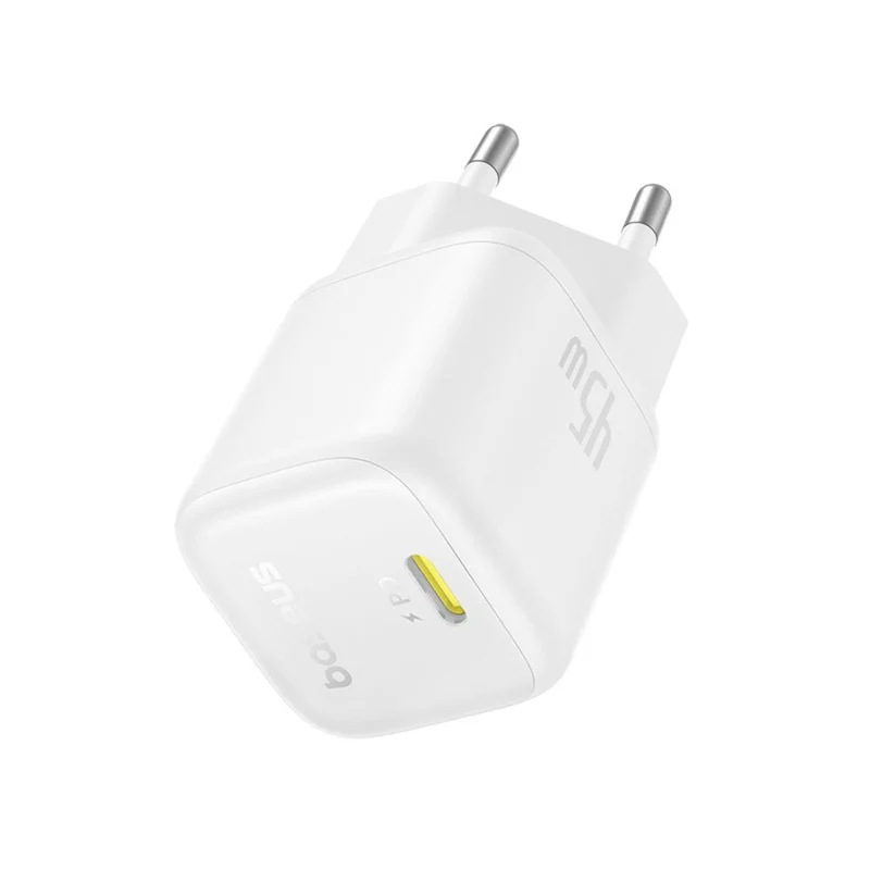 Адаптер питания Baseus, PicoGo GaN USB-C 45W, White (BAS-P1017680021300) 2
