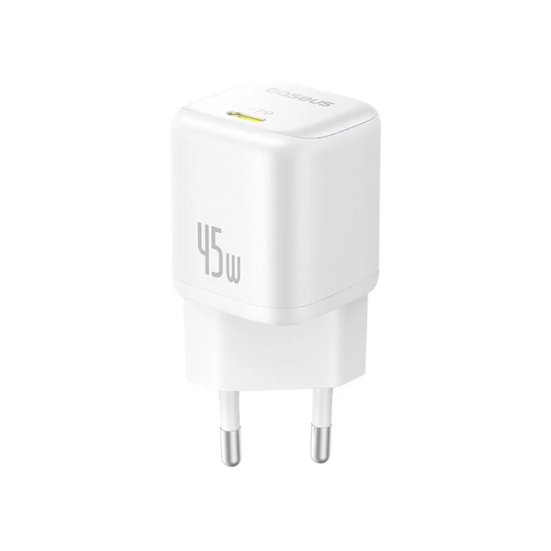 Адаптер питания Baseus, PicoGo GaN USB-C 45W, White (BAS-P1017680021300) 5
