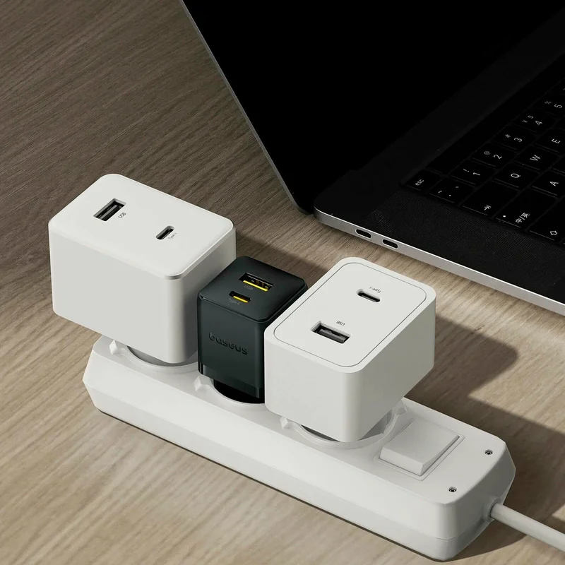 Адаптер питания Baseus, Palm USB-C+A 30W с каб, Black (BAS-P1011160A11301) 7