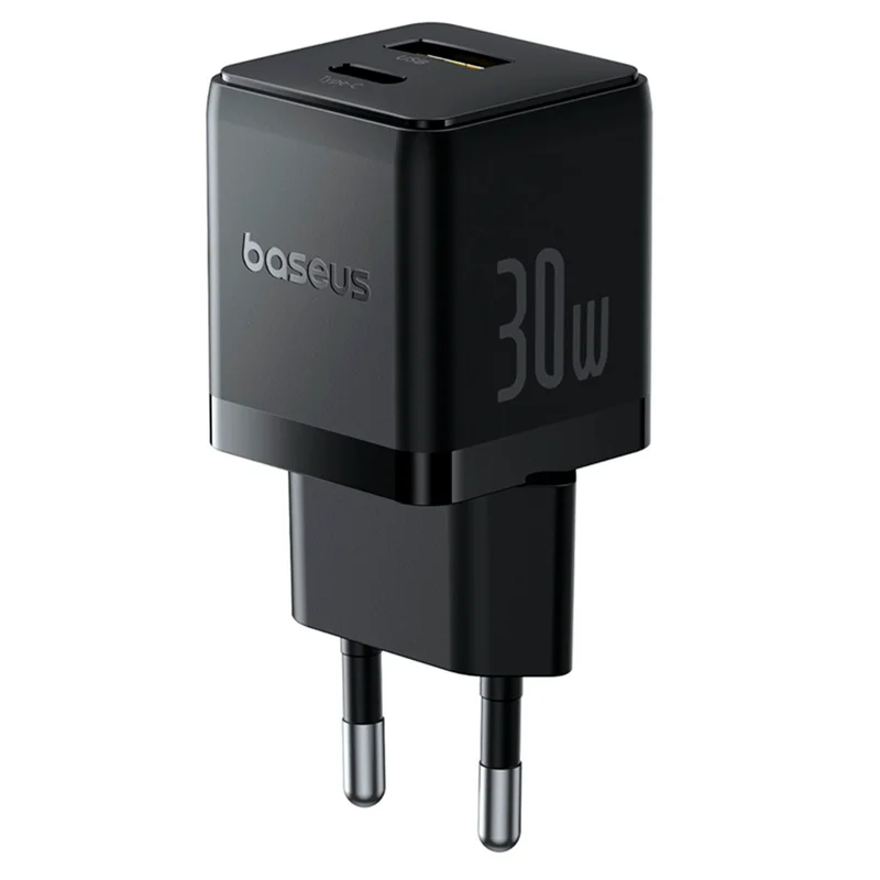Адаптер питания Baseus, Palm USB-C+A 30W, Black (BAS-P1011160A11300) 2