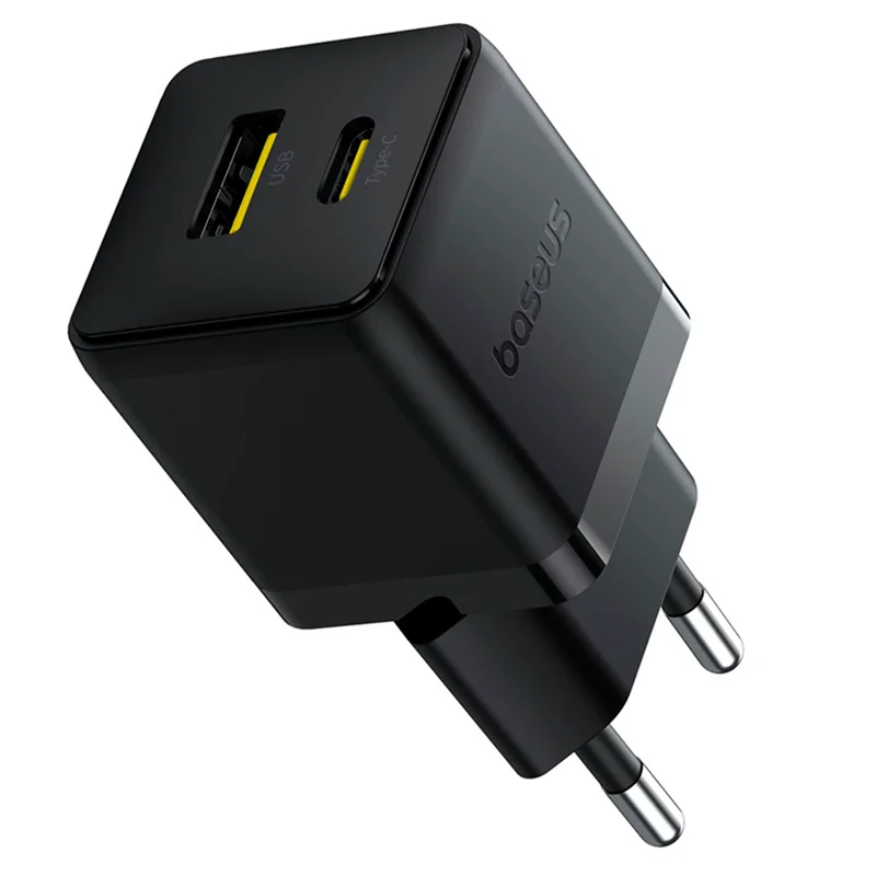 Адаптер питания Baseus, Palm USB-C+A 30W, Black (BAS-P1011160A11300) 3