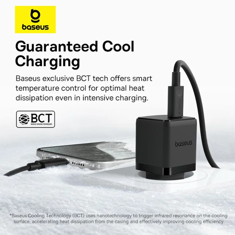 Адаптер питания Baseus, Palm USB-C 30W с каб, Black (BAS-P1011160511301) 5