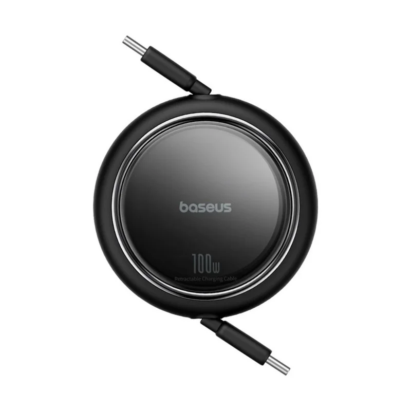 Кабель Baseus, USB-C->C F2D 100W retr.1m, Black (BAS-P1036450011100)