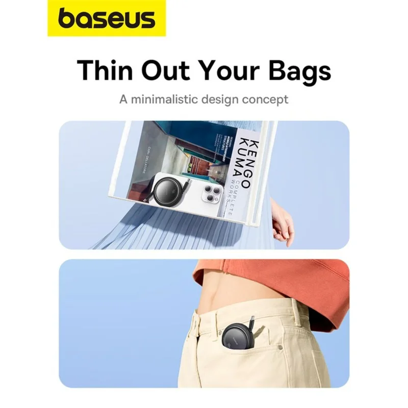 Кабель Baseus, USB-C->C F2D 100W retr.1m, Black (BAS-P1036450011100) 12