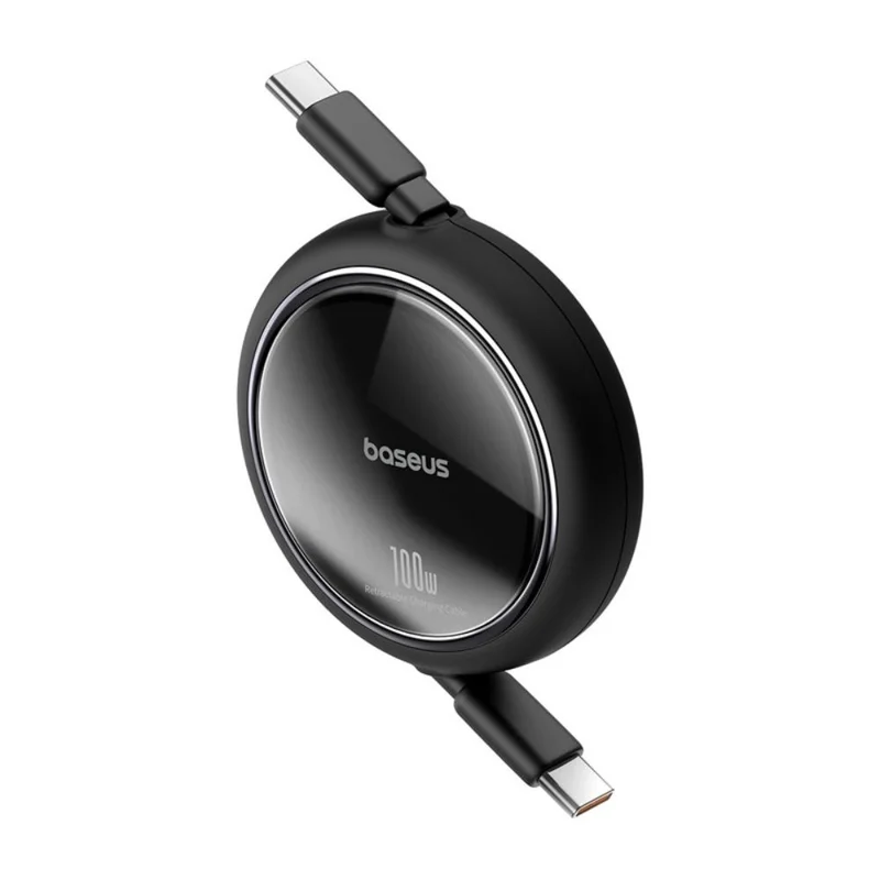 Кабель Baseus, USB-C->C F2D 100W retr.1m, Black (BAS-P1036450011100) 2