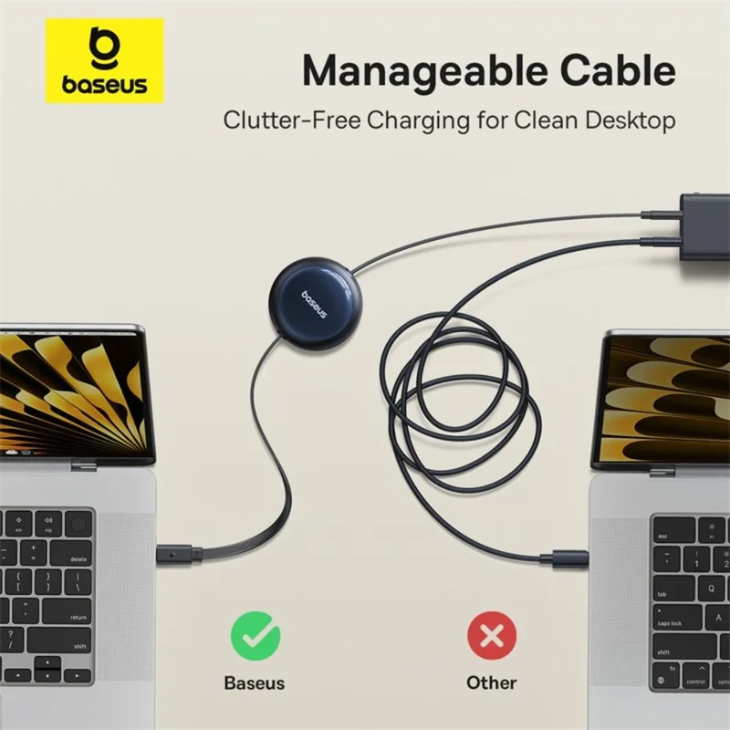 Кабель Baseus, USB-C->C NS 100W 1.5m, Black (BAS-P1037090012300) 13