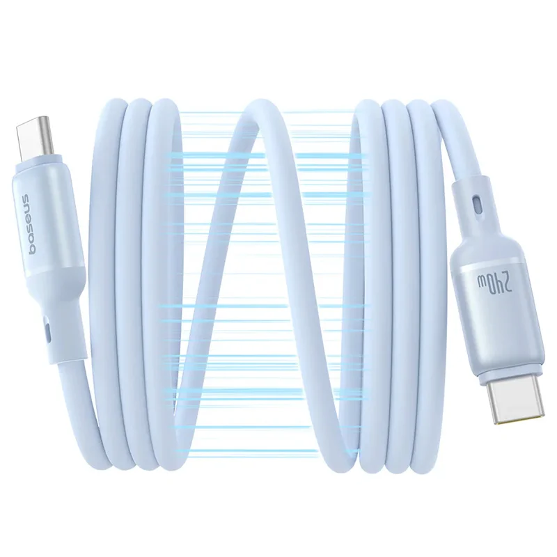 Кабель Baseus, USB-C->C PcG 240W 1m, Blue (BAS-P1037680031100) 3