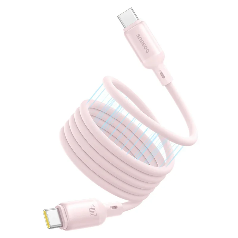 Кабель Baseus, USB-C->C PcG 240W 1m, Pink (BAS-P1037680041100)
