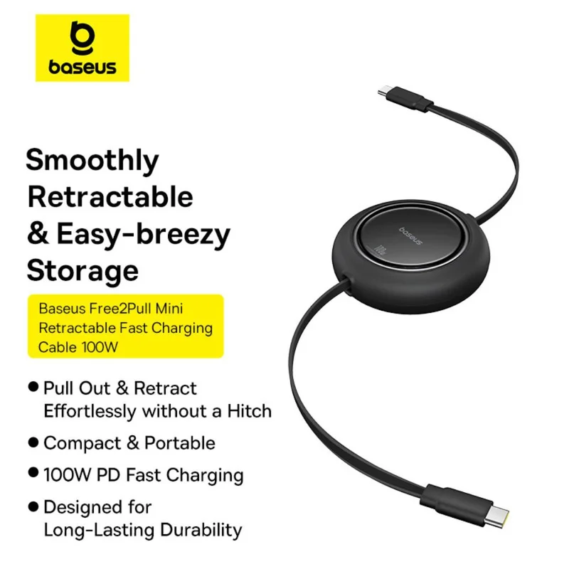 Кабель Baseus, USB-C->C F2P 100W 1.5m, Black (BAS-P1036450011300) 12