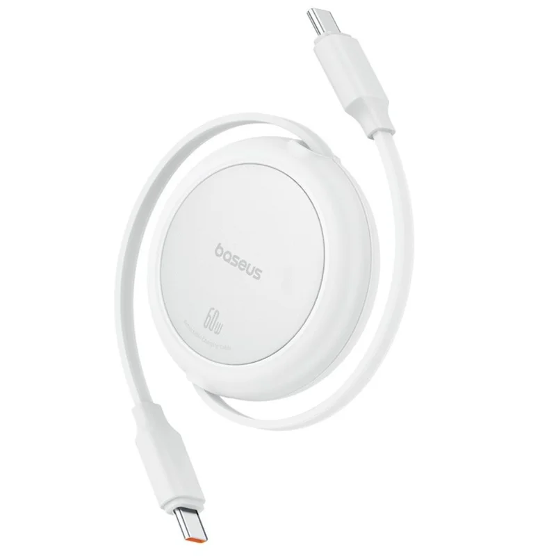 Кабель Baseus, USB-C->C F2P 60W 1m, White (BAS-P1036450021101) 2