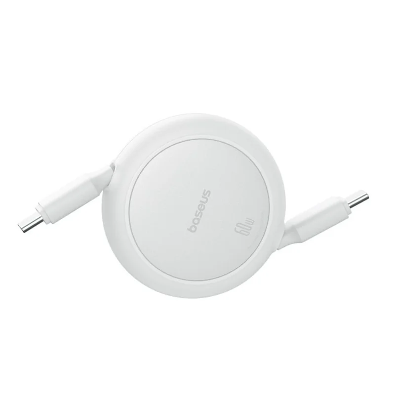 Кабель Baseus, USB-C->C F2P 60W 1m, White (BAS-P1036450021101) 4