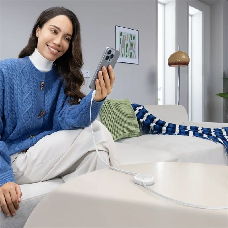 Кабель Baseus, USB-C->C F2P 60W 1m, White (BAS-P1036450021101) 8
