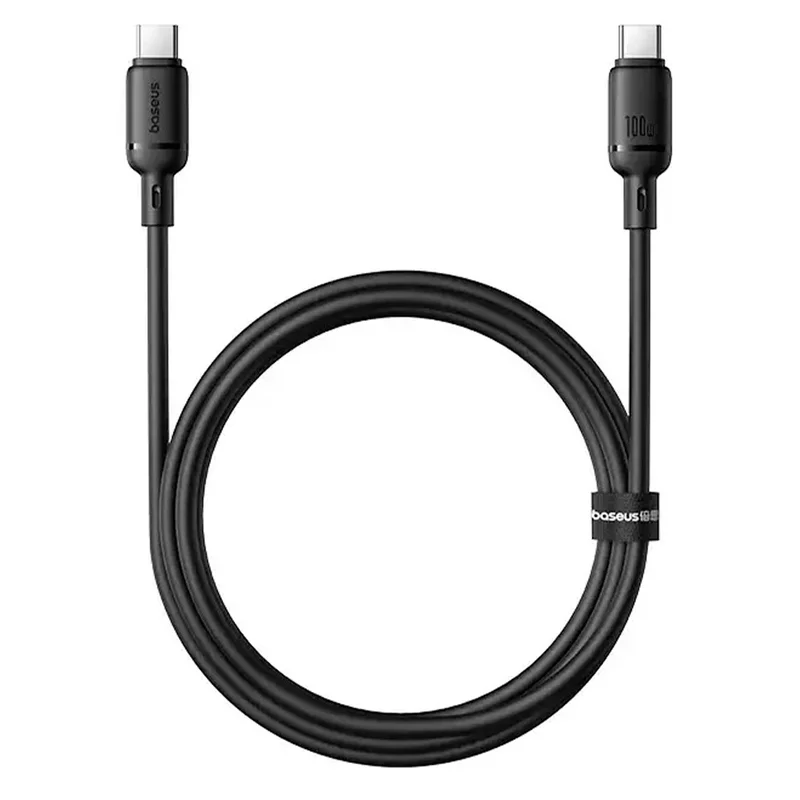 Кабель Baseus, USB-C->C SY 100W 2m, Black (BAS-P1037770411301) 4