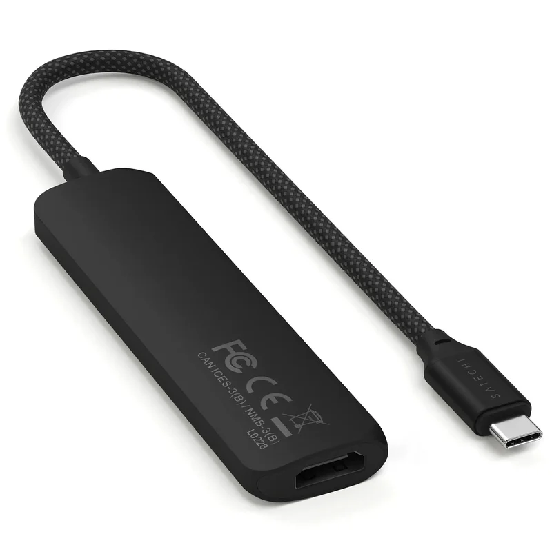 Мультипортовый адаптер Satechi Slim 4, черный 3