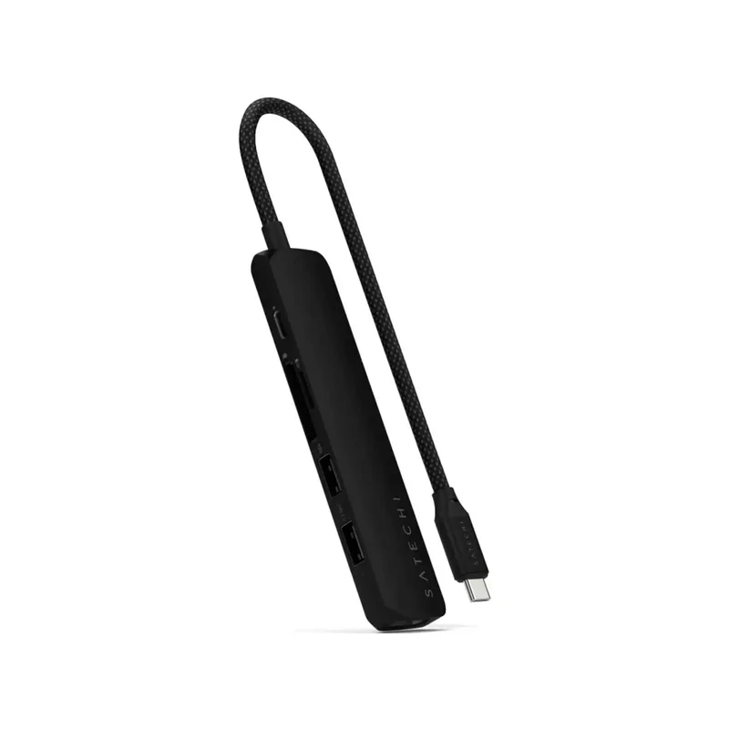 Мультипортовый адаптер Satechi Slim 6, черный 3