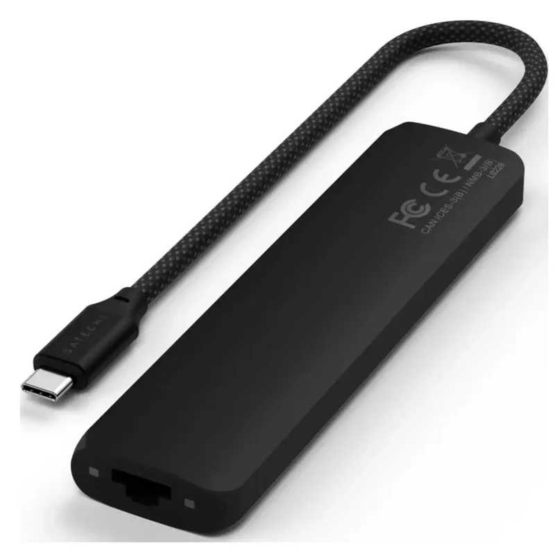 Мультипортовый адаптер Satechi Slim 7, черный 4