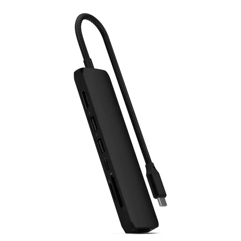 Мультипортовый адаптер Satechi Slim 7, черный 6