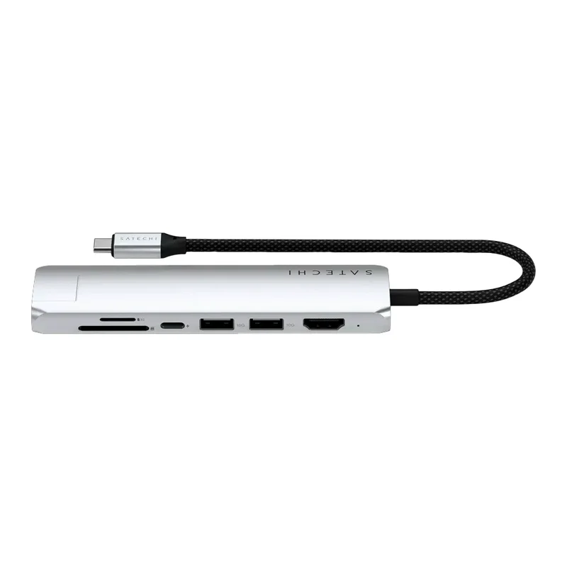 Мультипортовый адаптер Satechi Slim 7, серый 4