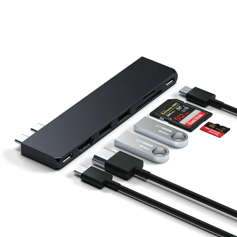 Адаптер Satechi Pro Hub Slim, темносиний 4