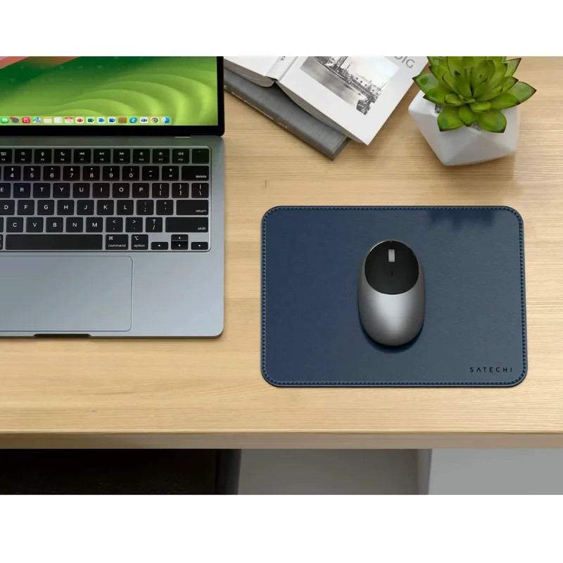 Коврик для мыши Satechi Vegan-Leather Premium Mouse Pad, голубой 7