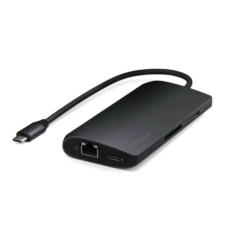 Мультипортовый адаптер Satechi USB-C 8K with Ethernet V3, Midnight 2