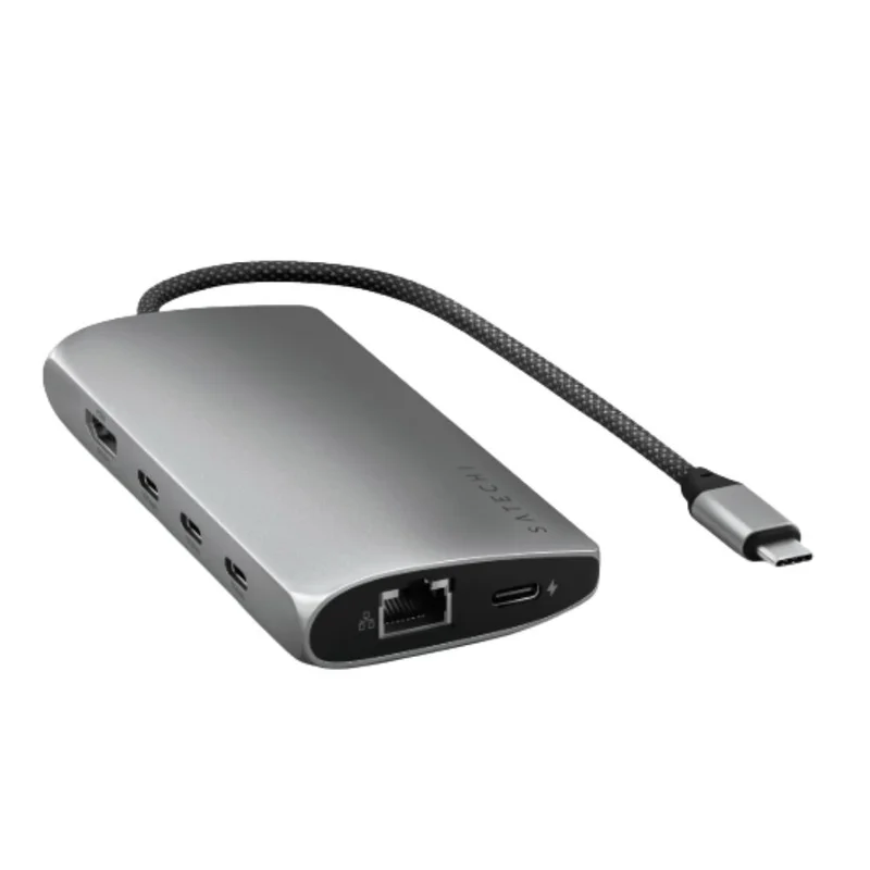Мультипортовый адаптер Satechi USB-C 8K with Ethernet V3, Space Gray 2
