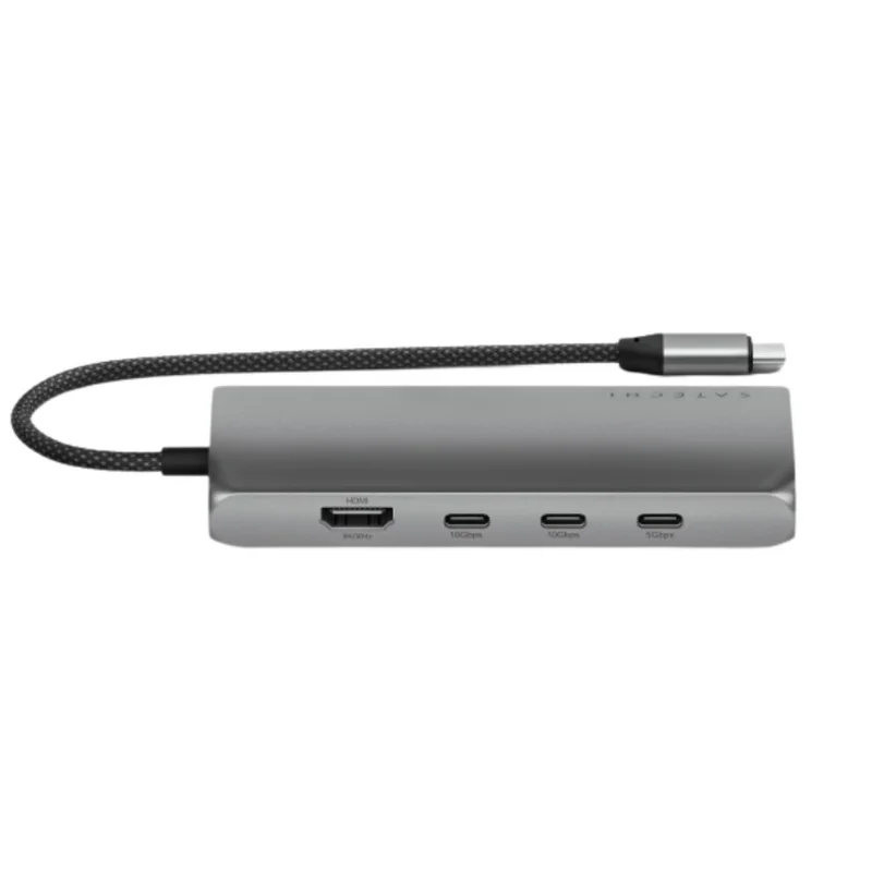 Мультипортовый адаптер Satechi USB-C 8K with Ethernet V3, Space Gray 3