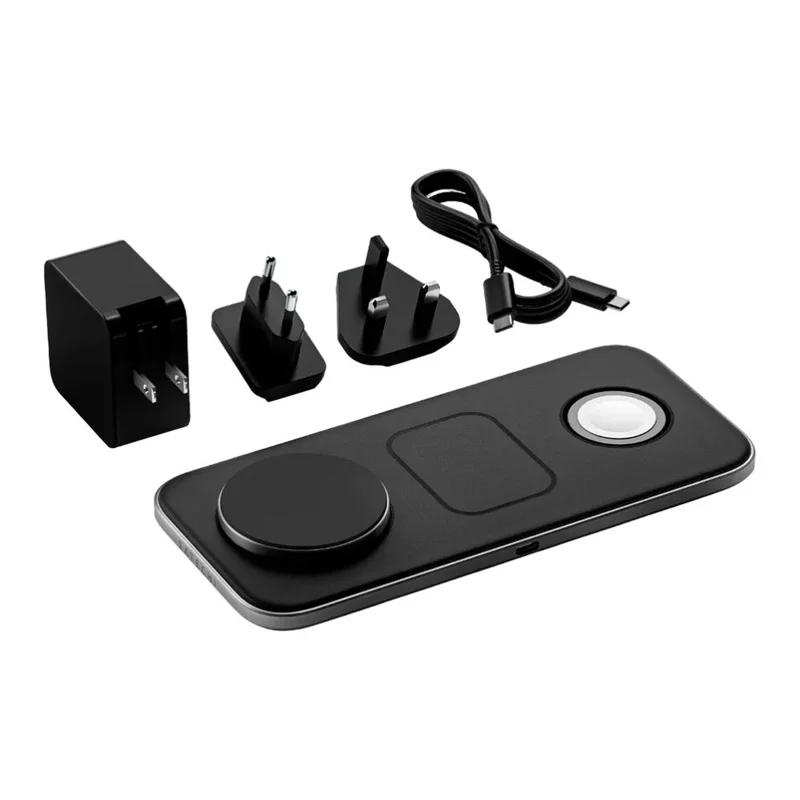 Беспроводная зарядная станция Satechi Qi2 Trio - with Type A,C,G plugs 5