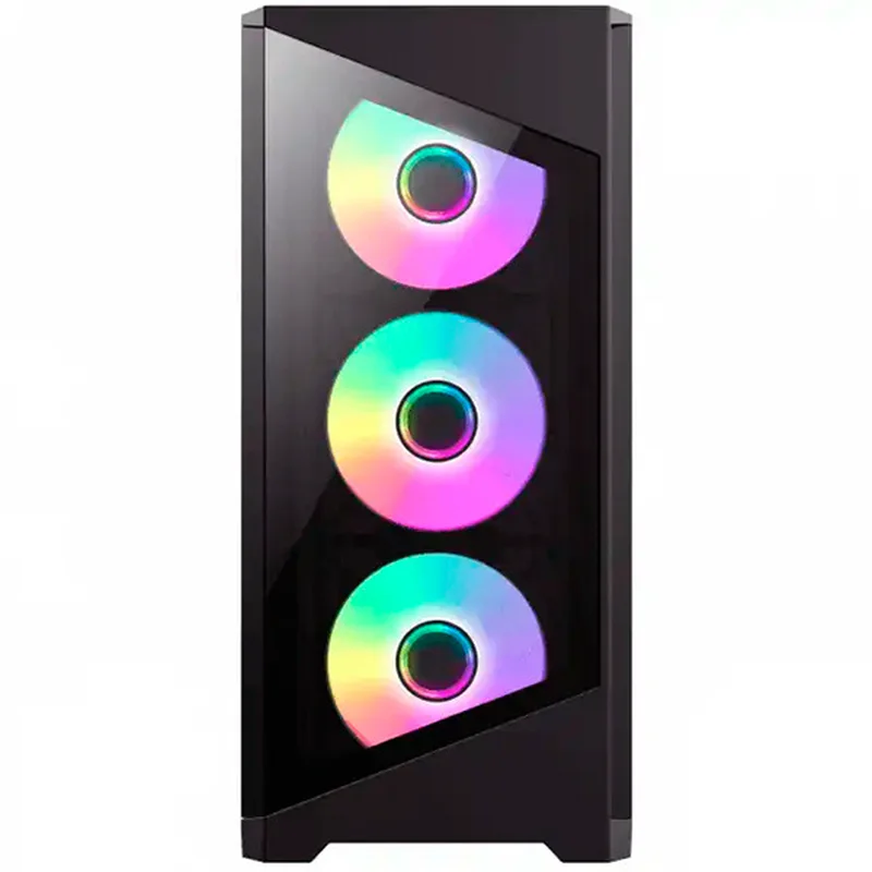Кейс Gamemax Destroyer TGB 6671BK Mid Tower, window, Black mATX [14100901680] 4